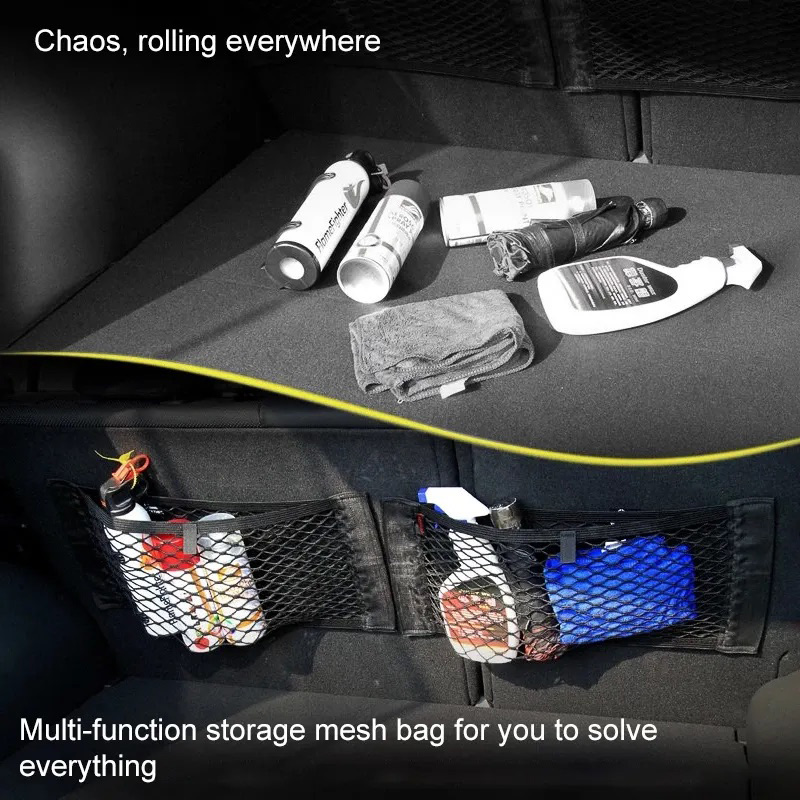 Túi lưới đựng đồ dán phía sau  - đánh giá và giá Car Trunk Organizer Foldable Storage Box