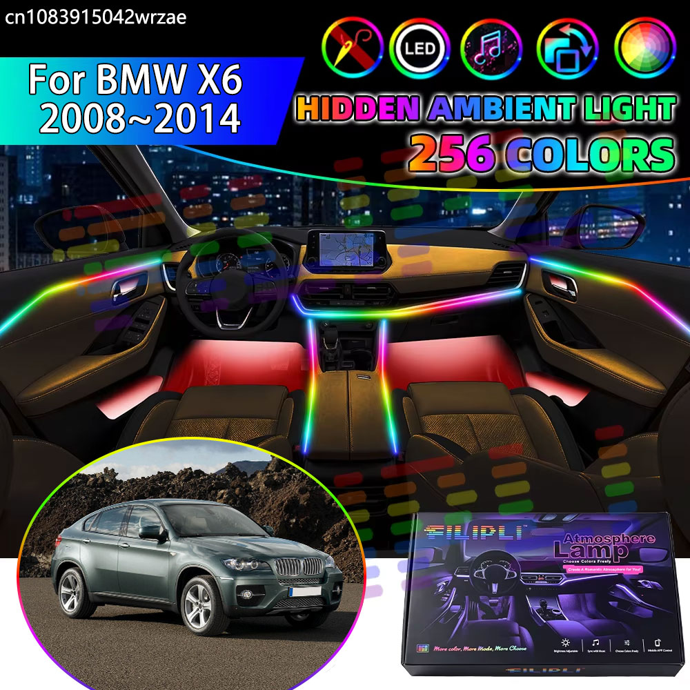 For BMW X6 2008~2014 E71 MK1 2 - đánh giá và giá Led Ambient Interior Car Lights App Control