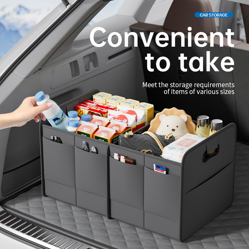 Oxford Cloth Car Trunk Organiz - đánh giá và giá Car Trunk Organizer Foldable Storage Box