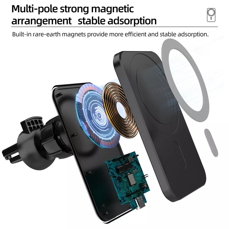 Sạc Không Dây Từ Điện Thoại Ch - đánh giá và giá Wireless Car Charger Mount Fast Charging
