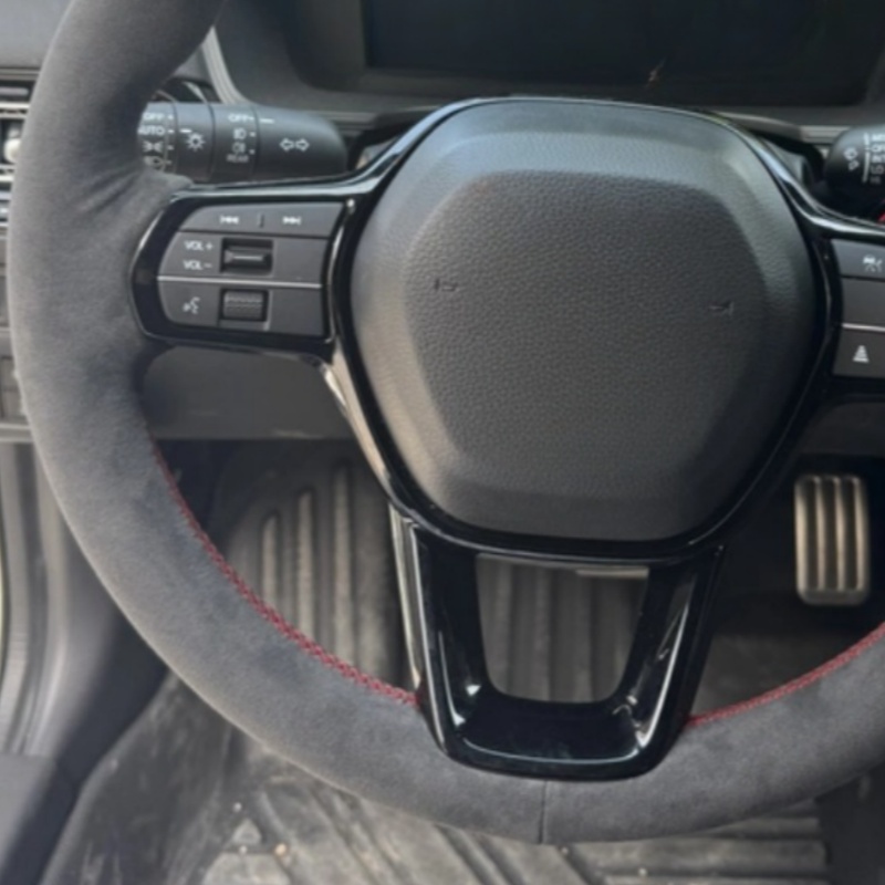 Custom Hand-stitched Black Sue - đánh giá và giá Car Steering Wheel Cover Anti Slip Breathable