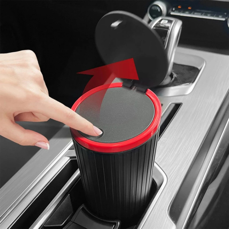 Car Trash Can Press Switch Typ - đánh giá và giá Waterproof Car Trash Can With Lid