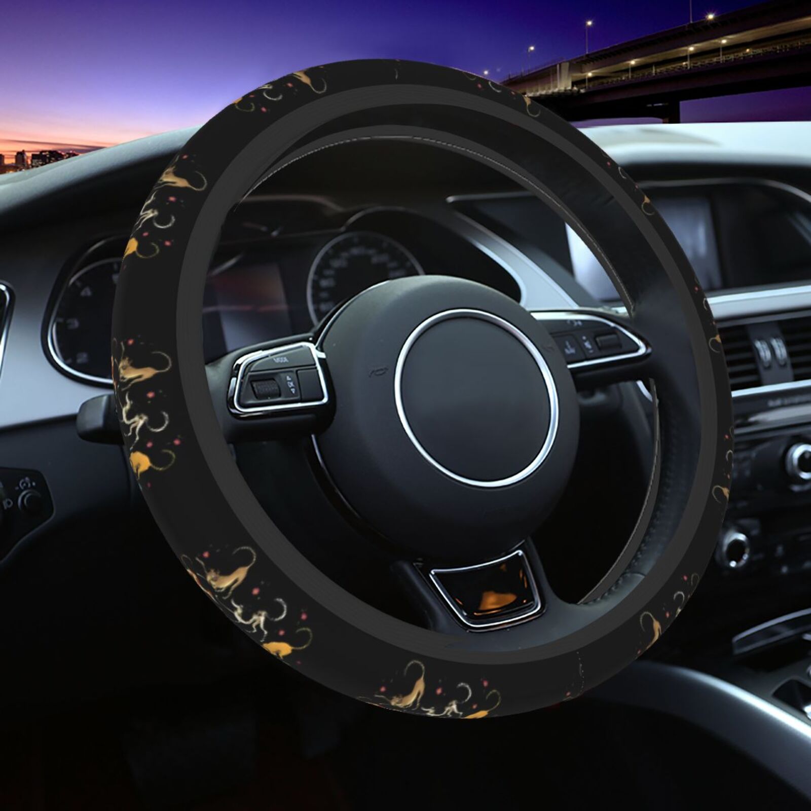 Sausage Puppy Steering Wheel C - đánh giá và giá Car Steering Wheel Cover Anti Slip Breathable
