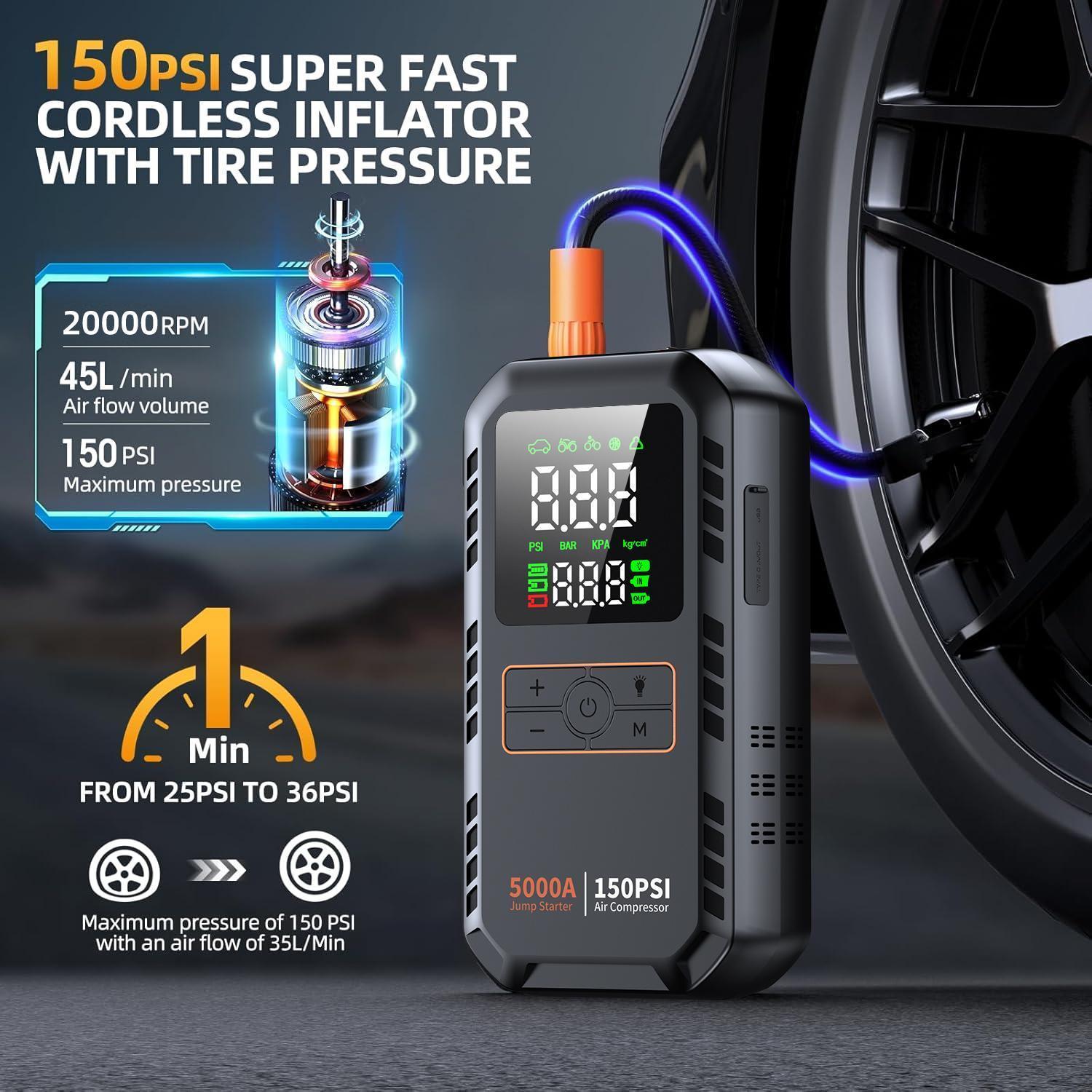 Bộ kích bình ắc quy ô tô 5000A - đánh giá và giá Car Electronics