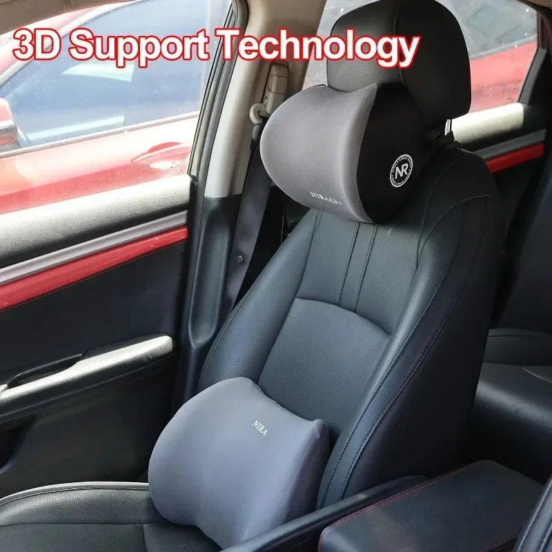 New Memory Foam Car Neck Pillo - đánh giá và giá Memory Foam Car Neck Pillow Lumbar Support